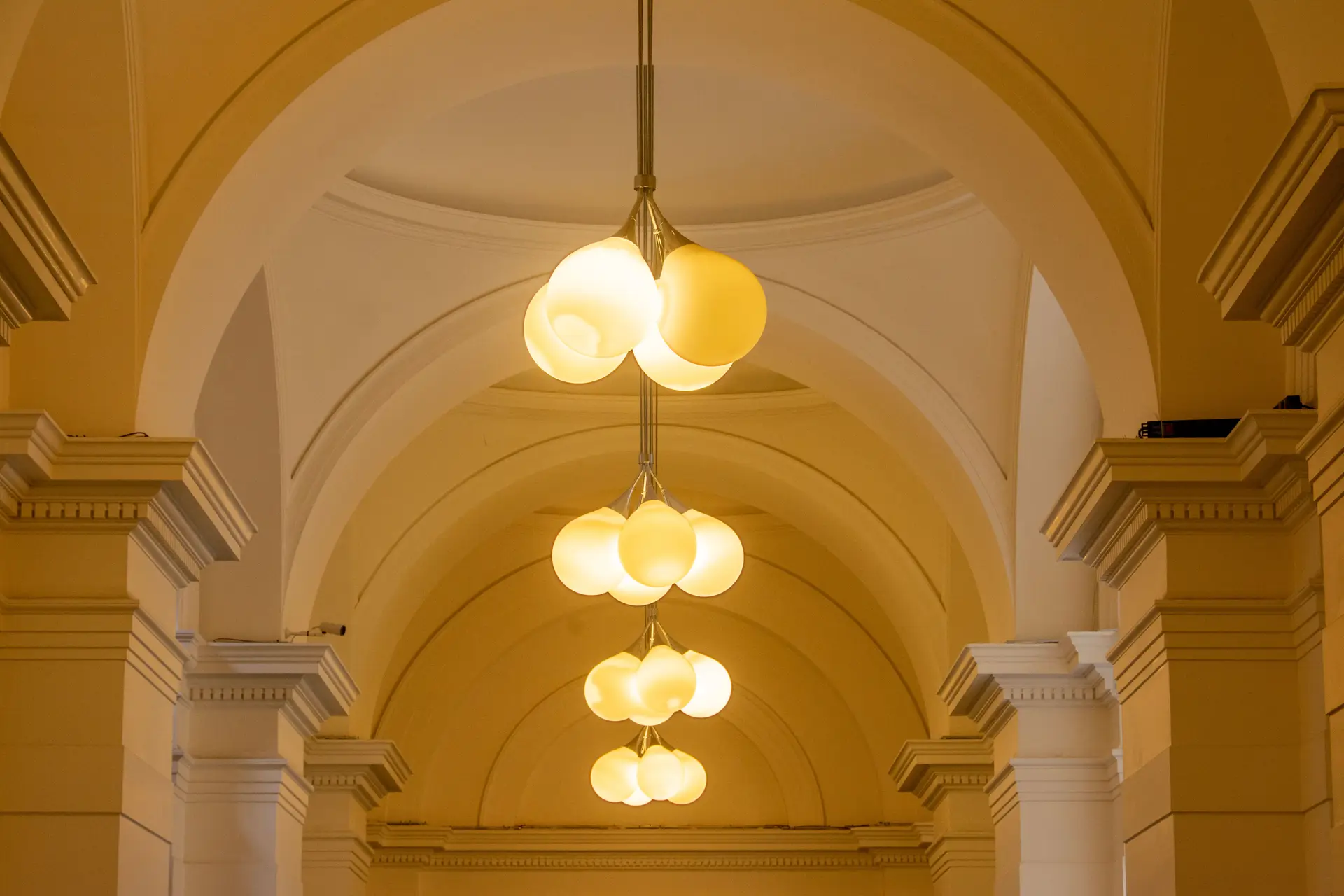 Sophisticated lighting in a grand architectural space